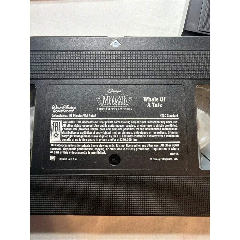 Disneys Little Mermaid Ariels Undersea Adventures Whale of Tale VHS 1993 Disney